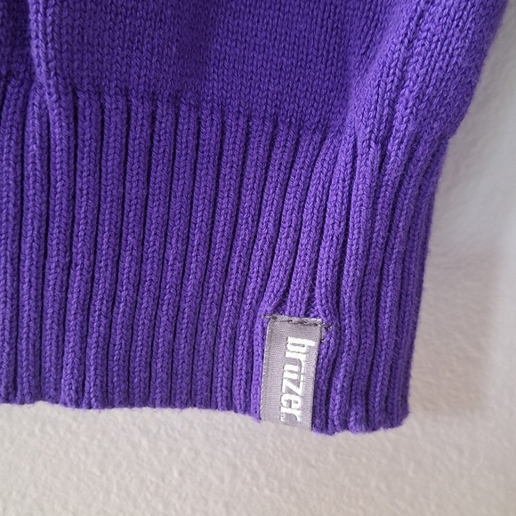 Bruzer purple Clemson Tigers Embroidered sweater Mens Size M Unisex - Picture 4 of 8